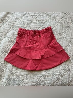 Girls Burberry Ruffle Skirt